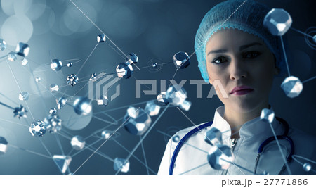 Female doctor and new technologies Female doctor and new technologies 27771886