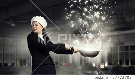 She is going to cook her idea She is going to cook her idea 27772705