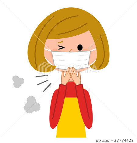 体調不良のエプロンの女性 体調不良のエプロンの女性 27774428