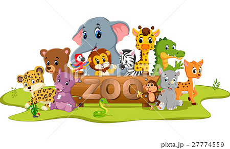 collection of zoo animals - Stock Illustration [27774559] - PIXTA