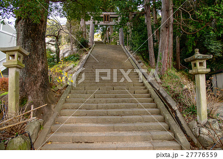 【熱海】伊豆山神社参道の階段 27776559