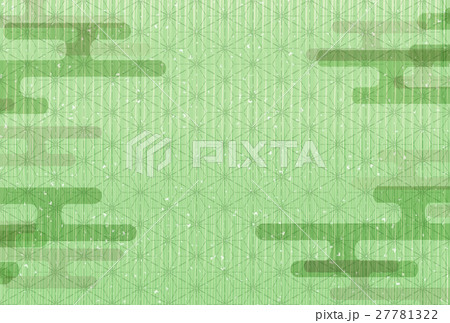 新緑　和紙　背景　テクスチャ 27781322