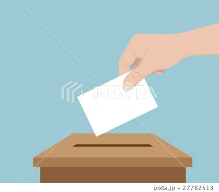 Hand Vote with Blank Paper Hand Vote with Blank Paper 27782513