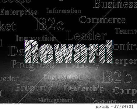 Finance concept: Reward in grunge dark room Finance concept: Reward in grunge dark room 27784301
