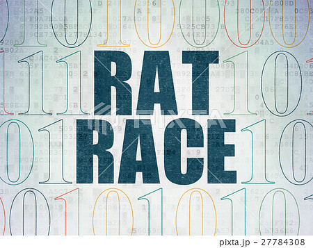 Finance concept: Rat Race on Digital Data Paper Finance concept: Rat Race on Digital Data Paper 27784308