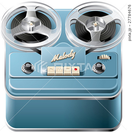 Reel-to-reel audio tape recorder icon 27784676