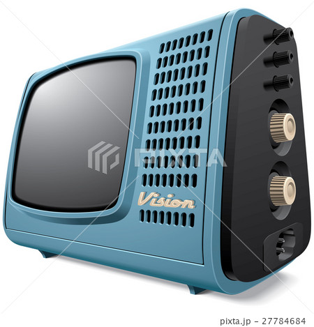 Vintage compact television receiver 27784684
