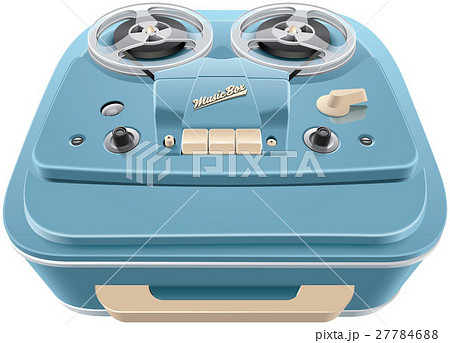 Vintage reel-to-reel audio tape recorder 27784688
