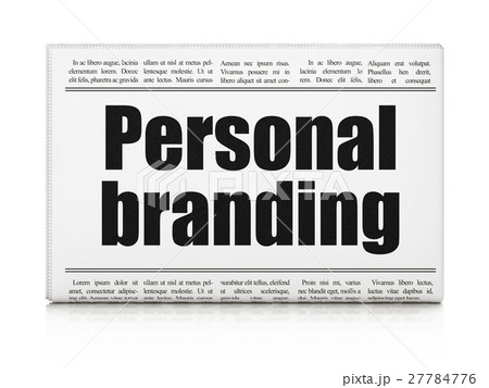 Advertising concept: newspaper headline Personal 27784776