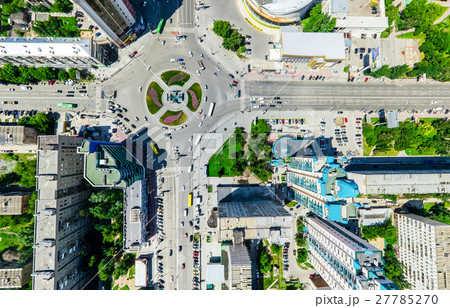 Aerial city view. Urban landscape. Copter shot 27785270