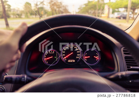 Man driving car. vintage filtered Man driving car. vintage filtered 27786818