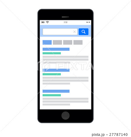 イラスト素材 スマホ検索のイラスト素材 27787140 Pixta