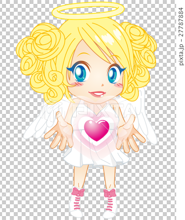 天使の女の子キャラ(ブーツ)_ハート 天使の女の子キャラ(ブーツ)_ハート 27787884