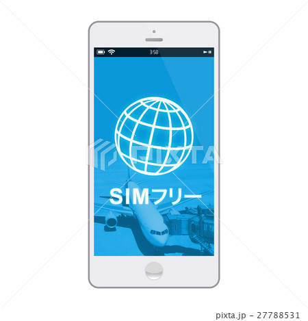 スマホ素材 Simフリーのイラスト素材