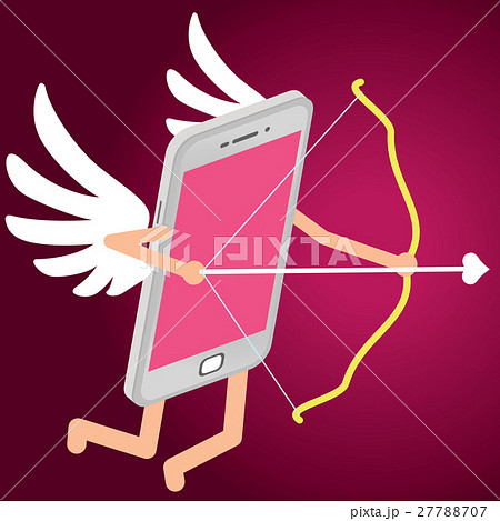 Cupid in the form of smartphones 27788707