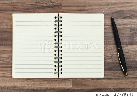 Notebook with pen Notebook with pen 27789349