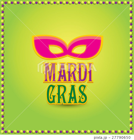 mardi gras vector background with mask and text mardi gras vector background with mask and text 27790650