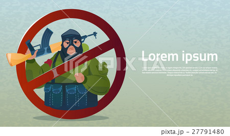 Stop Terrorism Armed Terrorist Group Black Mask 27791480