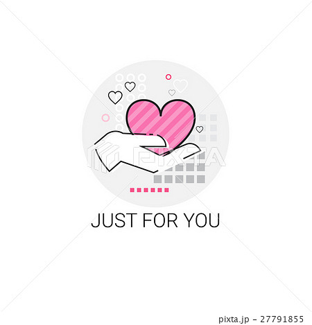 Valentine Day Gift Card Holiday Love Icon Stamp 27791855