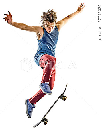 skateboarder young teenager man isolated skateboarder young teenager man isolated 27792020