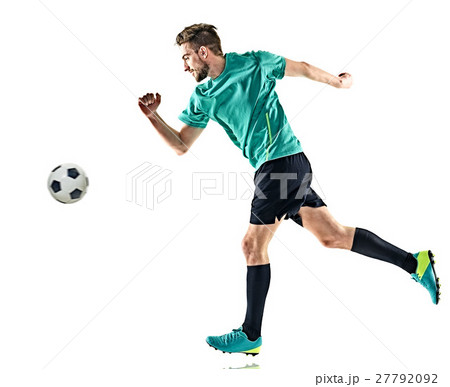 soccer player man running isolated soccer player man running isolated 27792092