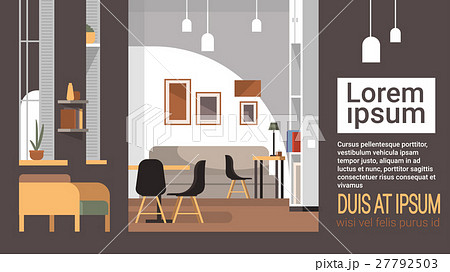 Modern Cafe Interior Empty No People Restaurant 27792503