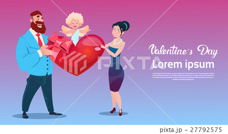 Valentine Day Gift Card Holiday Lovers Couple Love Valentine Day Gift Card Holiday Lovers Couple Love 27792575