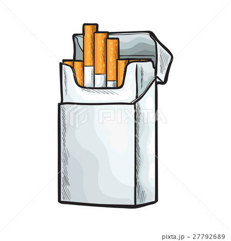 cigarette pack drawing