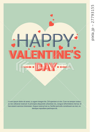 Valentine Day Gift Card Holiday Love Heart Shape Valentine Day Gift Card Holiday Love Heart Shape 27793155