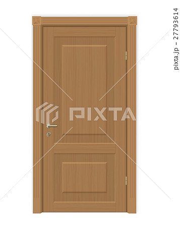 Vector wooden door isolated Vector wooden door isolated 27793614
