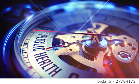 Public Health - Text on Pocket Watch. 3D Public Health - Text on Pocket Watch. 3D 27794175