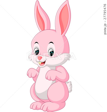 cute rabbit cartoon - Stock Illustration [27795476] - PIXTA