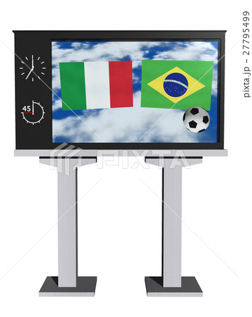 サッカー用モニター(イタリアVSブラジル) サッカー用モニター(イタリアVSブラジル) 27795499