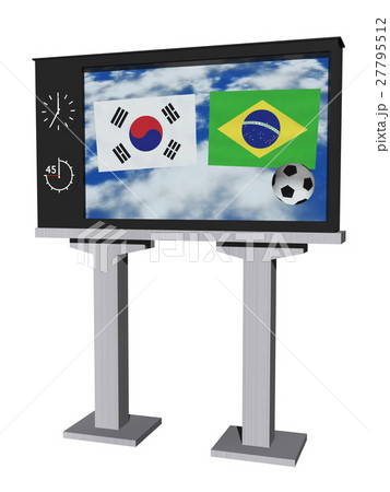 サッカー用モニター(韓国VSブラジル) 27795512