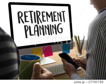 Retirement planning woman and man at Retirement planning woman and man at 27795799
