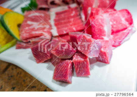 Uncooked raw fresh beef . 27796564