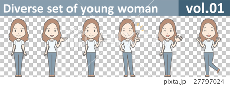 A young woman in T-shirt and jeans vol.01 A young woman in T-shirt and jeans vol.01 27797024