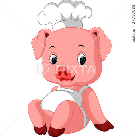 Cute Pig Chef 27797688