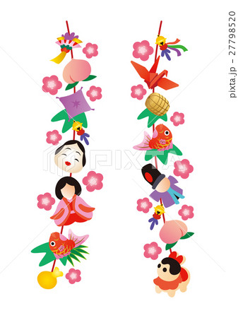 ひな祭り、吊るしびな ひな祭り、吊るしびな 27798520