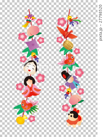 ひな祭り、吊るしびな ひな祭り、吊るしびな 27798520