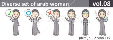 民族衣装を着たアラブの女性vol.08 27800135