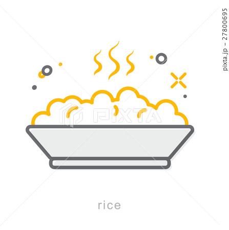 Thin line icons, Rice 27800695