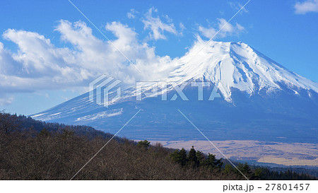 冠雪の富士山　16：9 27801457