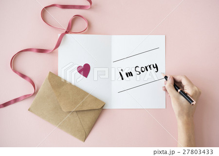 Sorry Apologize Excuse Fault Forgive Regret Concept 27803433