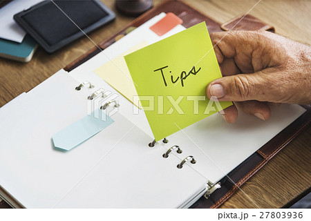 Tips and Tricks Hint Clue Instruction Advice Concept 27803936