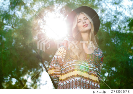 Fashion photo of young magnificent woman wearing Fashion photo of young magnificent woman wearing 27806678