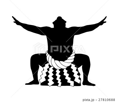 相撲_シルエット 27810688