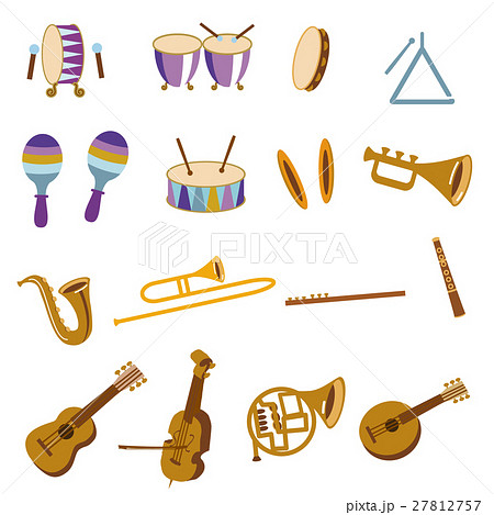 Illustration Set Of Musical Instruments Stock Illustration
