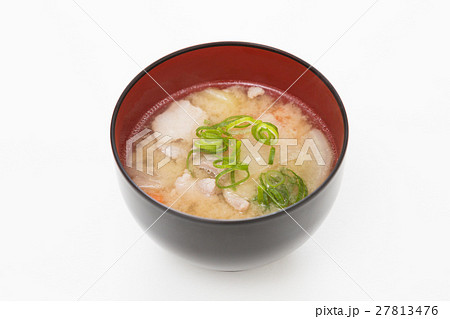 豚汁　白バック 27813476