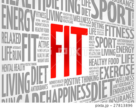 FIT word cloud background, health concept FIT word cloud background, health concept 27813896